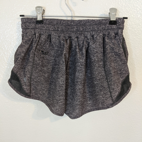 LULU LEMON Grey Heather Shorts hotty hot - Picture 2 of 5